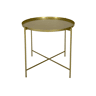 Mini mesa metal EZRA 48x42cm cor dourado