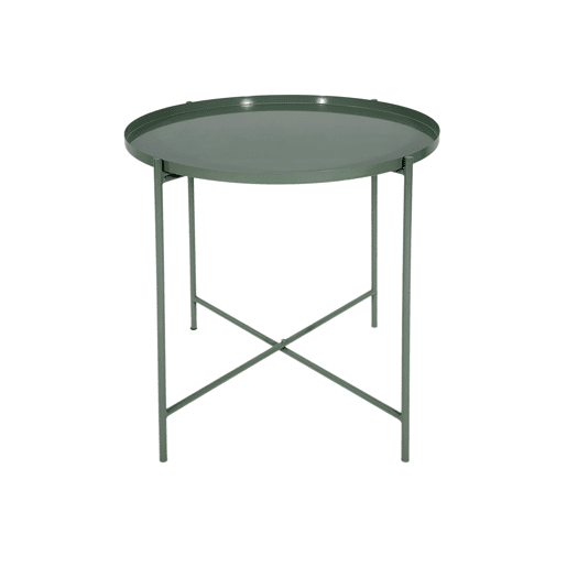 Mini mesa metal EZRA 48x42cm cor verde