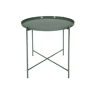 Mini mesa metal EZRA 48x42cm cor verde