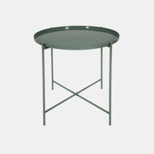 Mini mesa metal EZRA 48x42cm cor verde