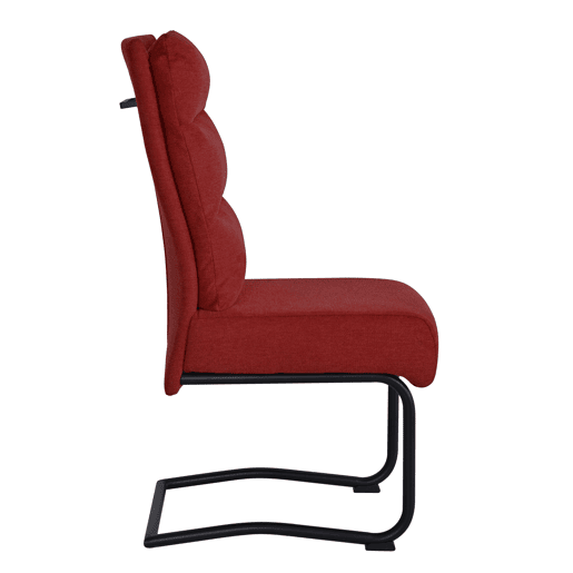 Conjunto de 2 cadeiras MINA cor vermelho Conjunto de 2 cadeiras MINA cor vermelho