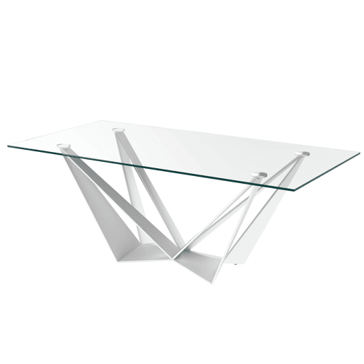 Mesa de jantar em vidro MILENIUM