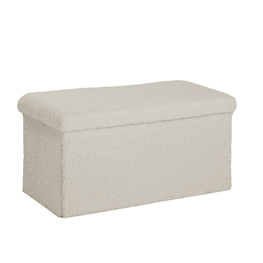 Baú dobrável TEDDY 38x38x76cm branco
