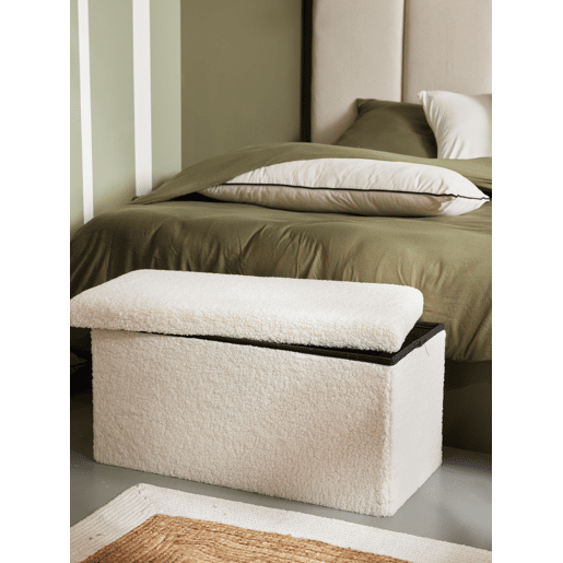 Baú dobrável TEDDY 38x38x76cm branco