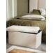 Baúl plegable TEDDY 38x76x38cm Baúl plegable TEDDY 38x76x38cm Blanco