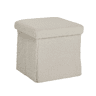 Puff dobrável TEDDY 38x38x38cm branco