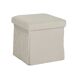 Puff plegable TEDDY 38x38x38cm Puff plegable TEDDY 38x38x38cm Blanco