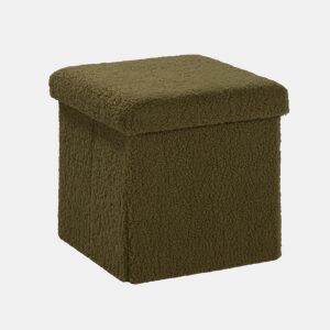 Puff dobrável TEDDY 38x38x38cm verde