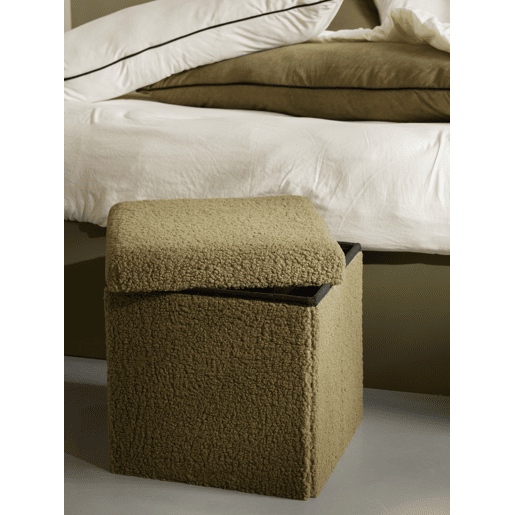 Puff dobrável TEDDY 38x38x38cm verde