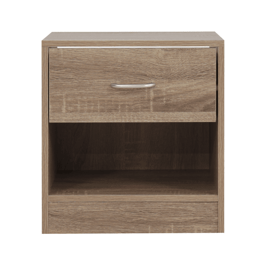 Mesa de cabeceira ONA 1 gaveta cor carvalho