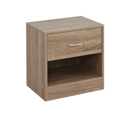 Mesa de cabeceira ONA 1 gaveta cor carvalho