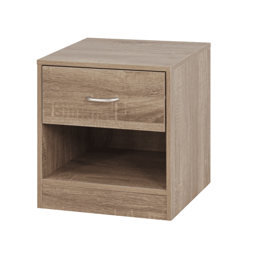 Mesa de cabeceira ONA 1 gaveta cor carvalho
