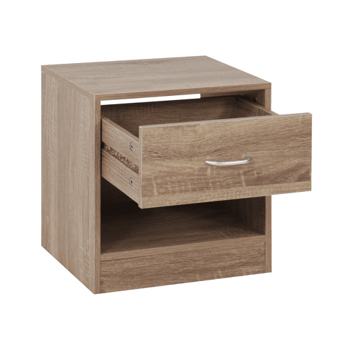 Mesa de cabeceira ONA 1 gaveta cor carvalho