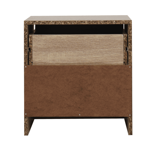 Mesa de cabeceira ONA 1 gaveta cor carvalho