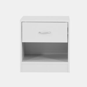 Mesa de cabeceira ONA 1 gaveta cor branco