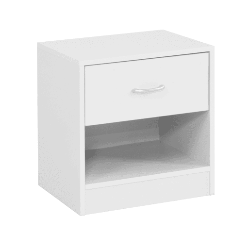 Mesa de cabeceira ONA 1 gaveta cor branco