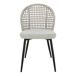 Silla tapizada en tela gris SUKI Silla tapizada en tela gris SUKI Gris