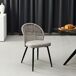 Silla tapizada en tela gris SUKI Silla tapizada en tela gris SUKI Gris