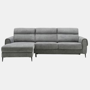 Chaise longue com cama ELIA esquerda 4 lugares cinza
