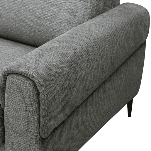 Chaise longue com cama ELIA esquerda 4 lugares cinza Chaise longue com cama ELIA esquerda 4 lugares cinza