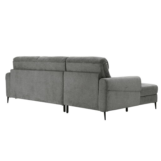Chaise longue com cama ELIA esquerda 4 lugares cinza Chaise longue com cama ELIA esquerda 4 lugares cinza