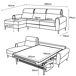 Chaise longue con cama ELIA Chaise longue con cama ELIA Gris