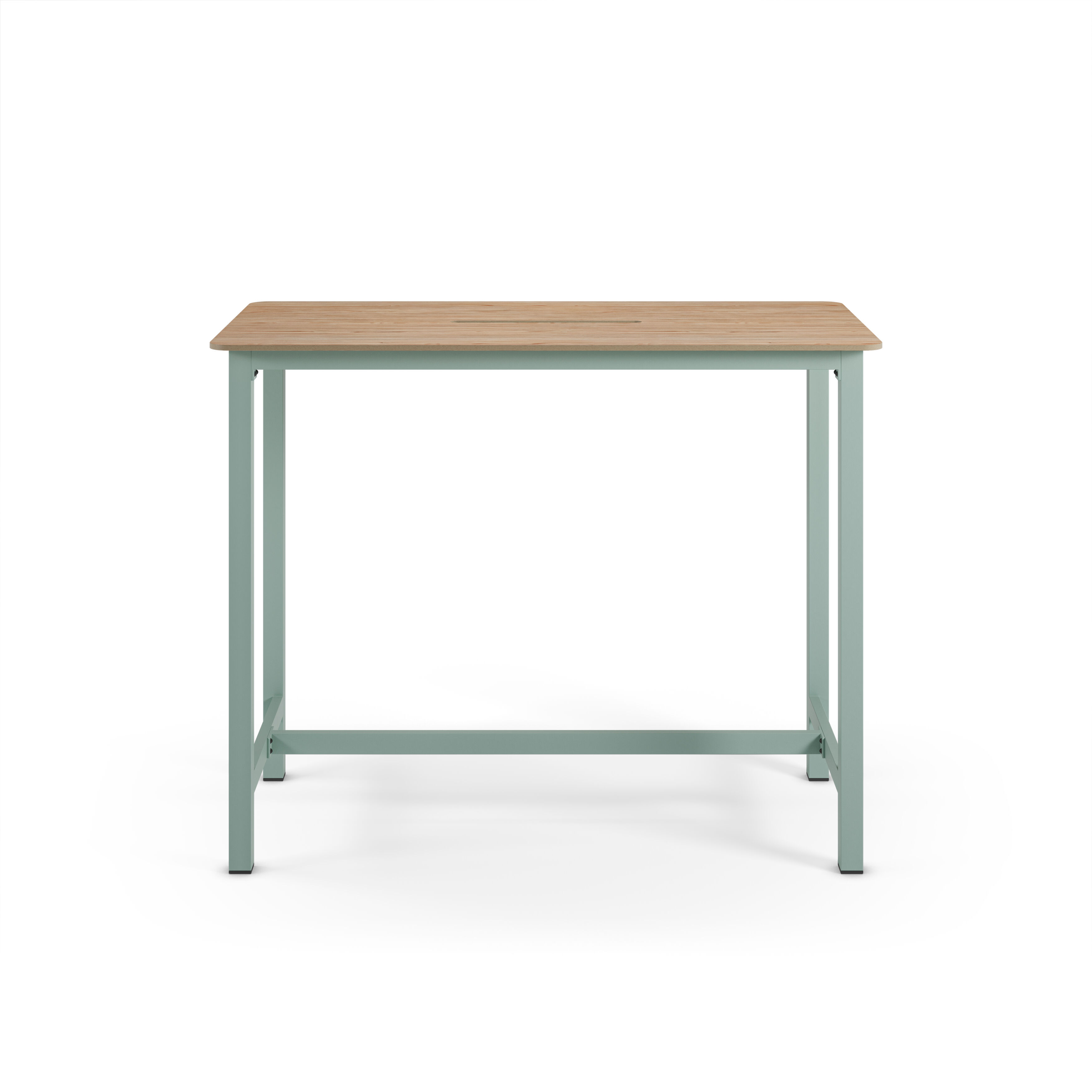 Mesa de cocina alta ARIA en roble Verde