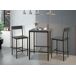 Conjunto de mesa alta con 2 taburetes JAMIE Conjunto de mesa alta con 2 taburetes JAMIE Negro
