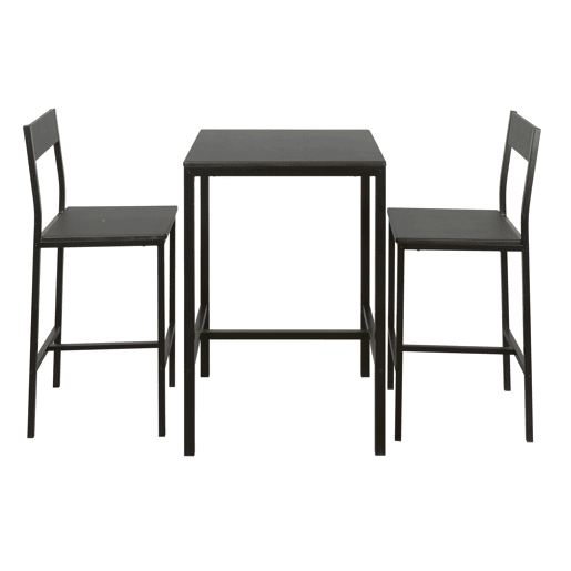 Conjunto de mesa alta com 2 bancos JAMIE
