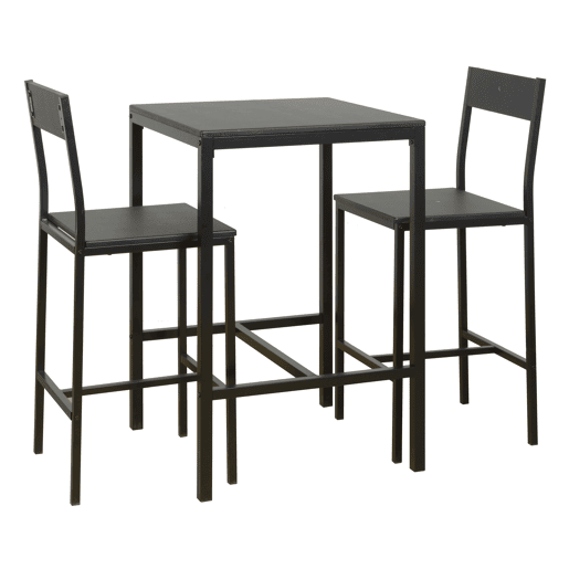 Conjunto de mesa alta com 2 bancos JAMIE