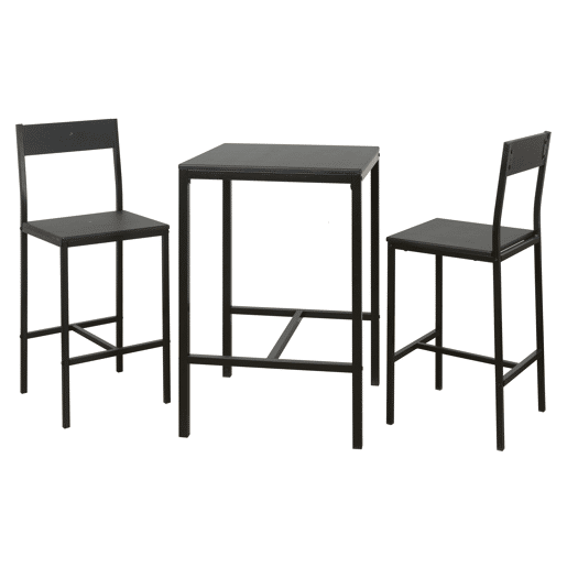 Conjunto de mesa alta com 2 bancos JAMIE