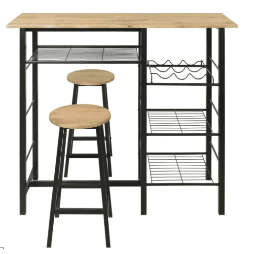 Conjunto de mesa alta com 2 bancos DETROIT Conjunto de mesa alta com 2 bancos DETROIT