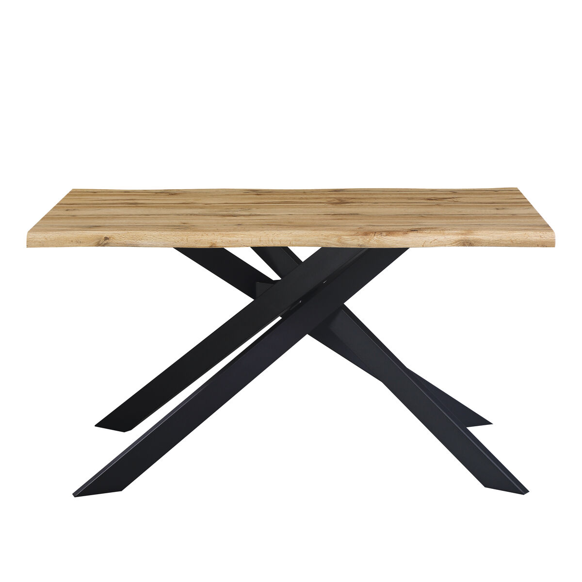 Mesa de comedor fija color roble LIMA