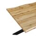 Mesa de comedor fija color roble LIMA Mesa de comedor fija color roble LIMA Negro/ Madera