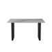 Mesa de comedor fija color gris MILLIE Mesa de comedor fija color gris MILLIE Negro/ Gris