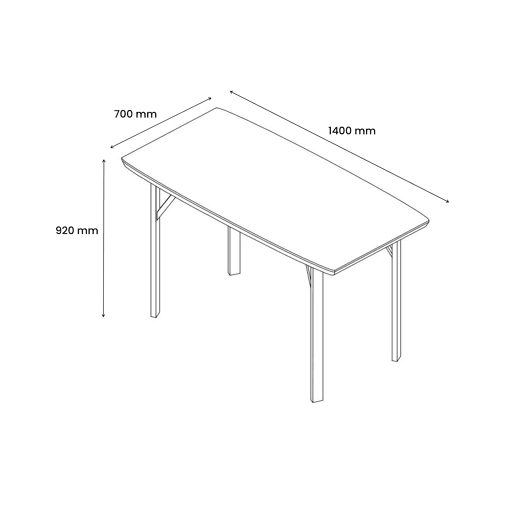 Mesa de jantar alta YAZ carvalho Mesa de jantar alta YAZ carvalho