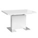 Mesa de comedor extensible AKISSI Mesa de comedor extensible AKISSI Blanco Brillo