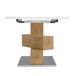 Mesa de comedor extensible MARION Mesa de comedor extensible MARION Blanco/ Madera