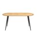 Mesa de comedor oval fija KITTY Mesa de comedor oval fija KITTY Roble