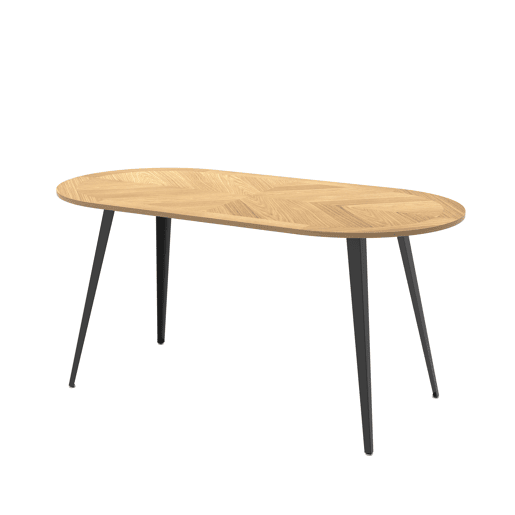 Mesa de jantar oval fixa KITTY Mesa de jantar oval fixa KITTY