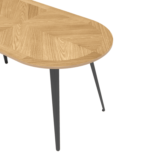 Mesa de jantar oval fixa KITTY Mesa de jantar oval fixa KITTY