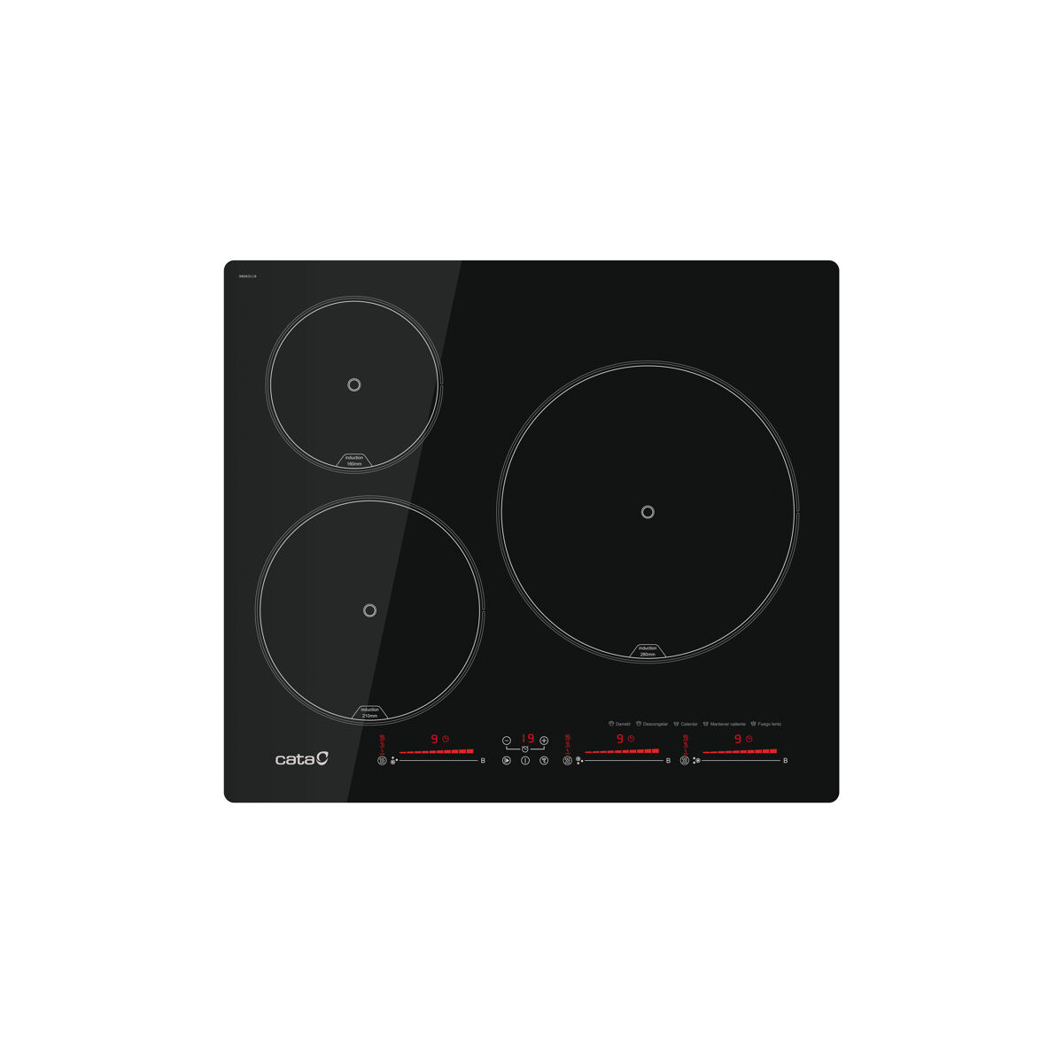 Placa de inducción CATA IBS 6303 E2 BK