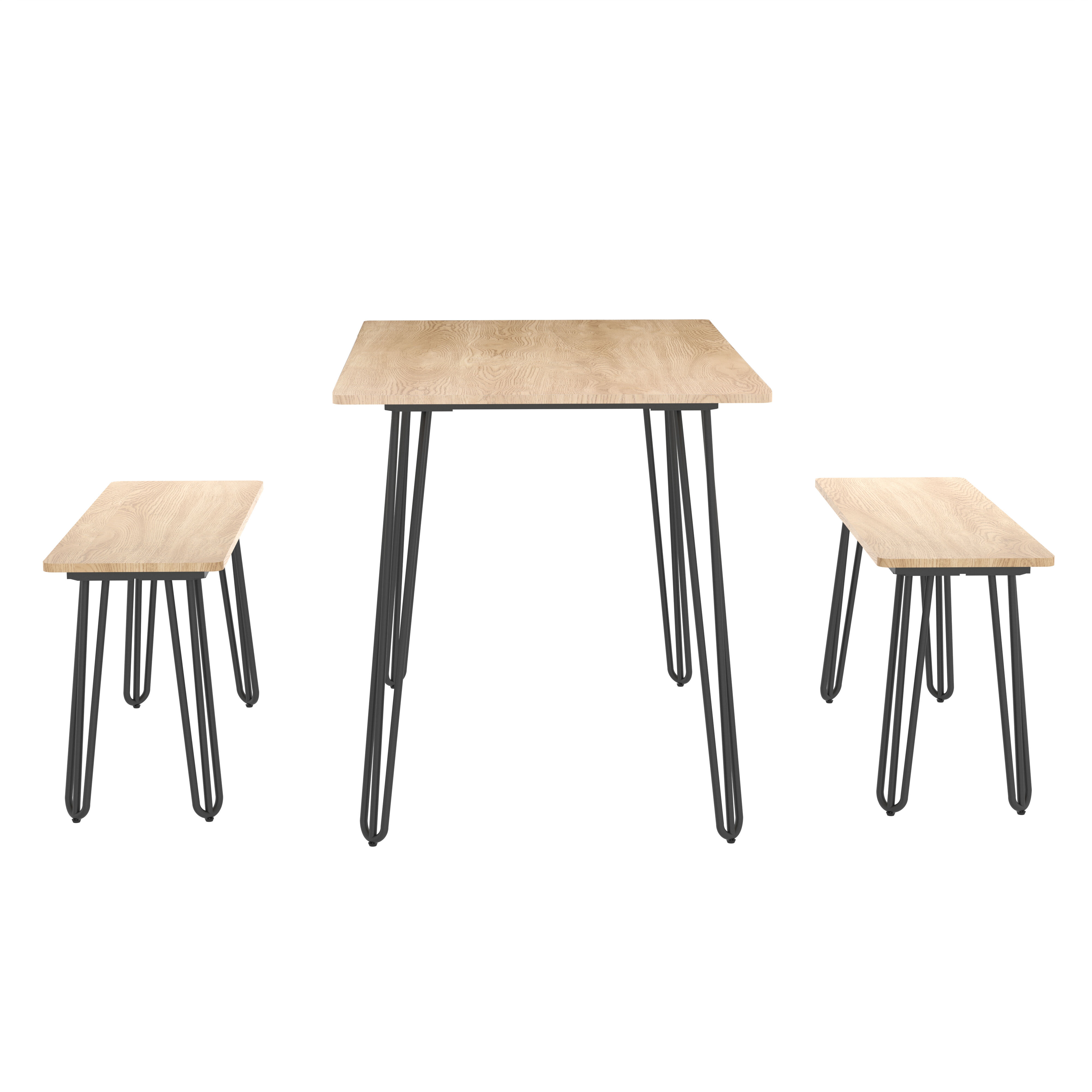 Conjunto de mesa con 2 bancos LANAI