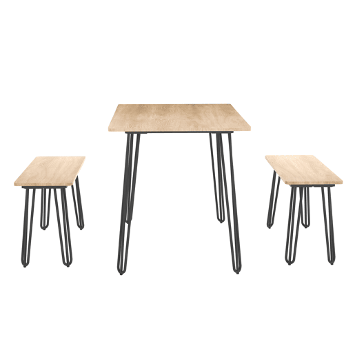 Conjunto de mesa com 2 bancos LANAI Conjunto de mesa com 2 bancos LANAI