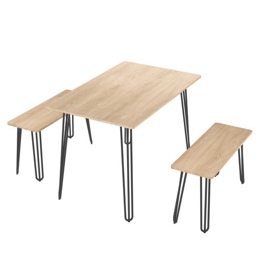 Conjunto de mesa com 2 bancos LANAI Conjunto de mesa com 2 bancos LANAI