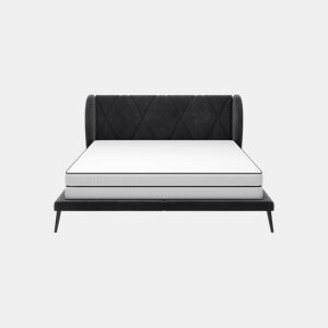 Cama LEILA 160x200cm cor preta