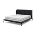 Cama LEILA 160x200cm color negro Cama LEILA 160x200cm color negro Negro