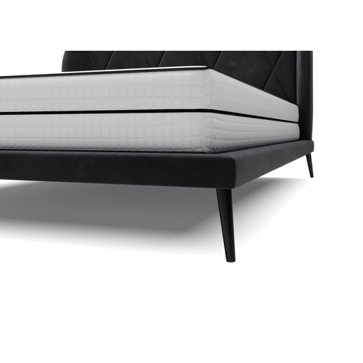 Cama LEILA 160x200cm cor preta Cama LEILA 160x200cm cor preta