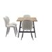 Conjunto 1 mesa y 4 sillas de comedor color roble PRAGA Conjunto 1 mesa y 4 sillas de comedor color roble PRAGA Roble