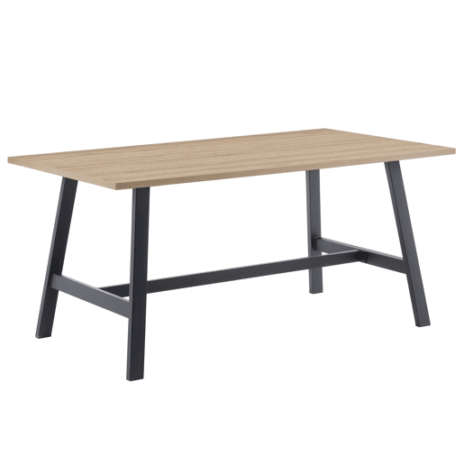 Conjunto de 1 mesa e 4 cadeiras de jantar em carvalho PRAGA